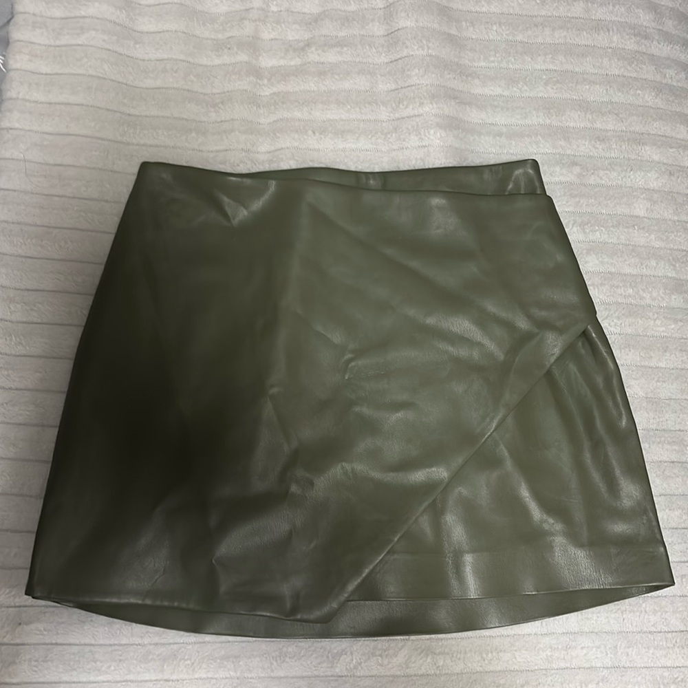 Express faux leather skirt